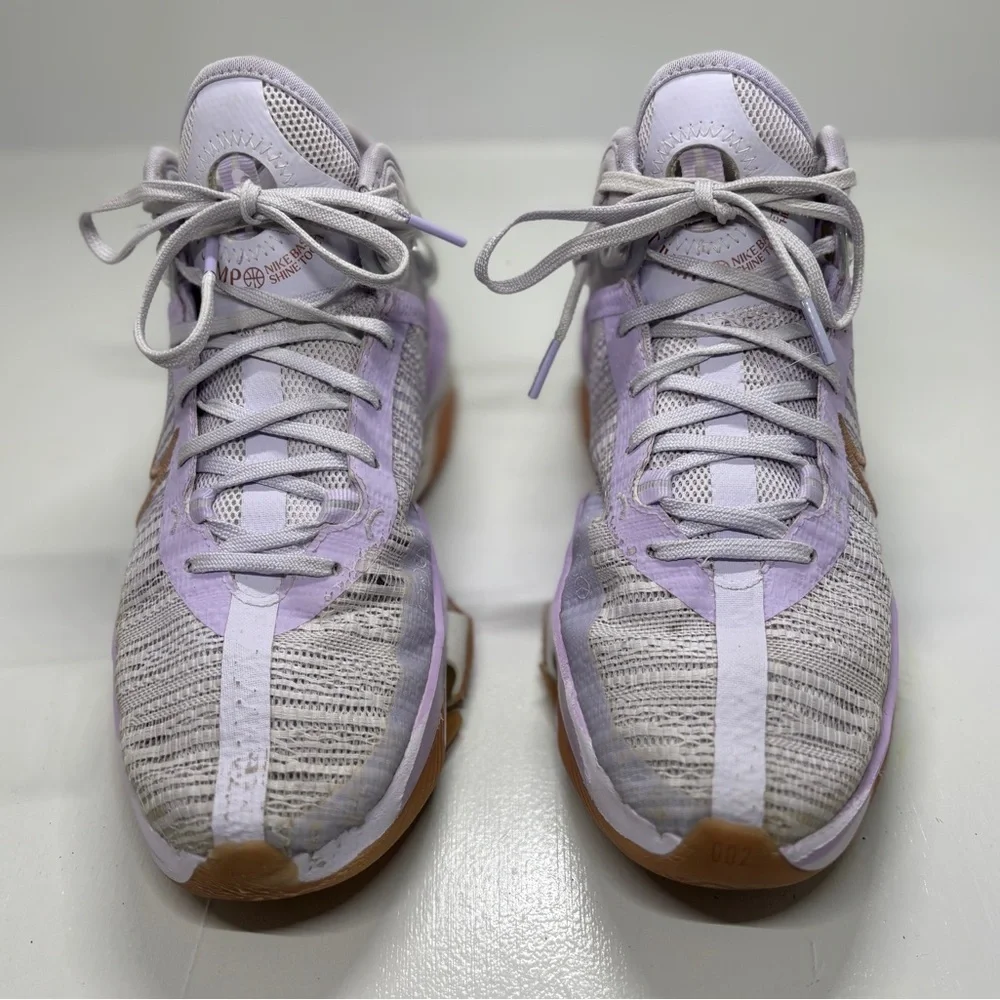 Nike Air Zoom G.T. Jump 2 Basketball Shoes Men’s 8.5 Lavender Purple Gum Sole